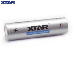 Аккумулятор незащищенный XTAR 18650 3,6 В 4000 mAh RAW